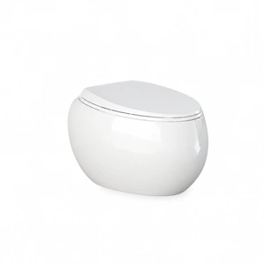 Zestaw CLOUD Miska WC podwiesz. Rimless 56x40 cm biały połysk & deska WC W/O biały połysk