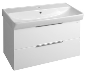 NEON szafka z umywalką ceramiczną 80x41,5 cm, biały