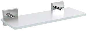 X-SQUARE półka szklana 300mm, chrom/szkło mleczne