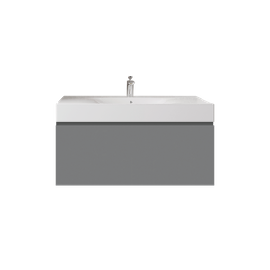 Zestaw DES Umywalka z otworem & Szafka UNO Joy podumywalkowa podwieszana 100 szara