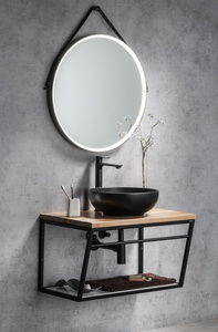 Zestaw łazienkowy SKA 75, czarny mat