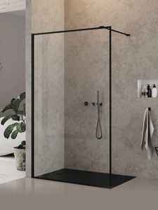 KABINA NEW MODUS BLACK ŚCIANKA U 90x200 CZYSTE 8mm ACTIVE SHIELD
