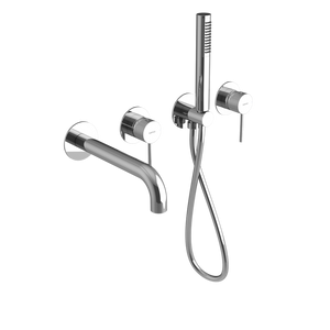 ULTRASAN bateria wannowa podtynkowa, kompletna, 2 wyjścia, chrom