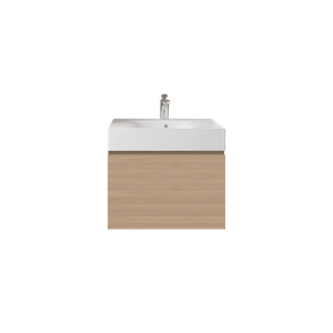 Zestaw DES Umywalka z otworem & Szafka UNO Joy podumywalkowa podwieszana 60 SCANDINAVIAN OAK