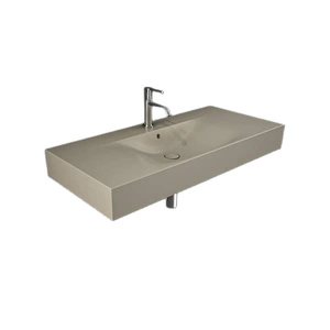 DES Umywalka podwiesz.nablat.101x46cm z otworem cappuccino mat