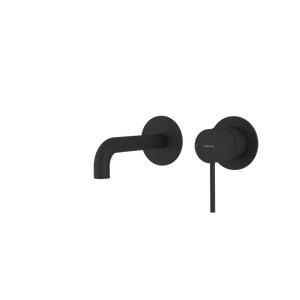 ULTRASAN bateria podtynkowa umywalkowa 2-elementowea, główka 16cm, czarny mat