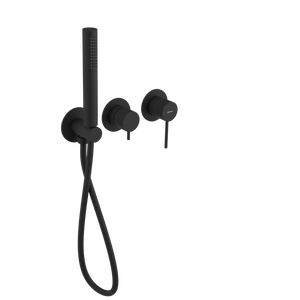 ULTRASAN podtynkowa bateria prysznicowa, 2 funkcje, czarny mat