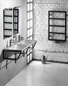 Zestaw łazienkowy SKA 120, czarny mat