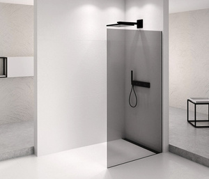 ARCHITEX BLACK MATT walk-in, 1162 mm, szkło dymione