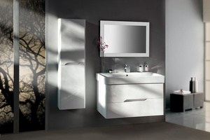 Zestaw łazienkowy MEDIENA 100, biały mat/biały mat