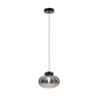 MAXLIGHT P0515 LAMPA WISZĄCA MOONSTONE SMOKE GLASS+BLACK MARBLE