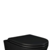 FEELING Resort Deska WC slim wolnoopadająca czarny mat (504)